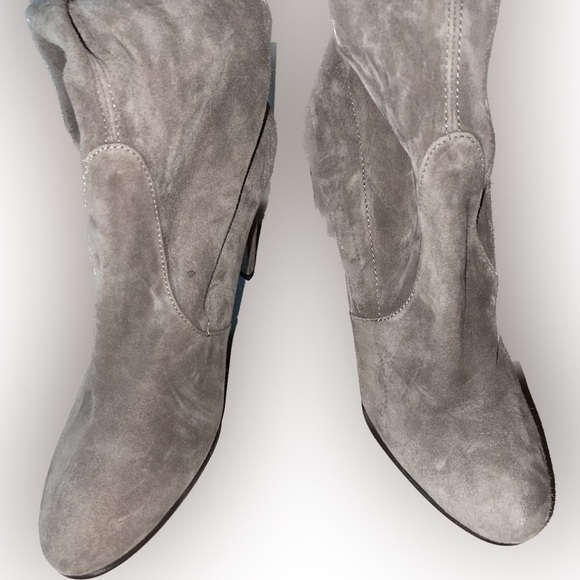 Stuart Weitzman highland dark grey suede boots 8.5 - Picture 5 of 11